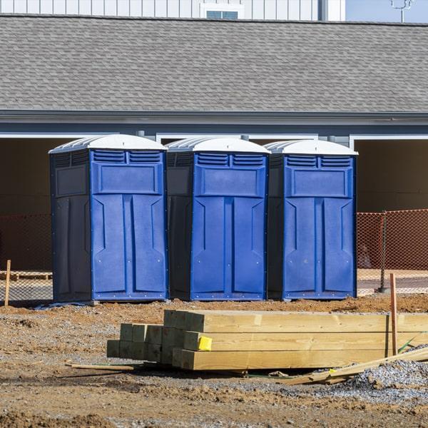 the number of portable restrooms required for a work site will depend on the size of the site and the number of workers, but work site porta potties can help determine the appropriate amount